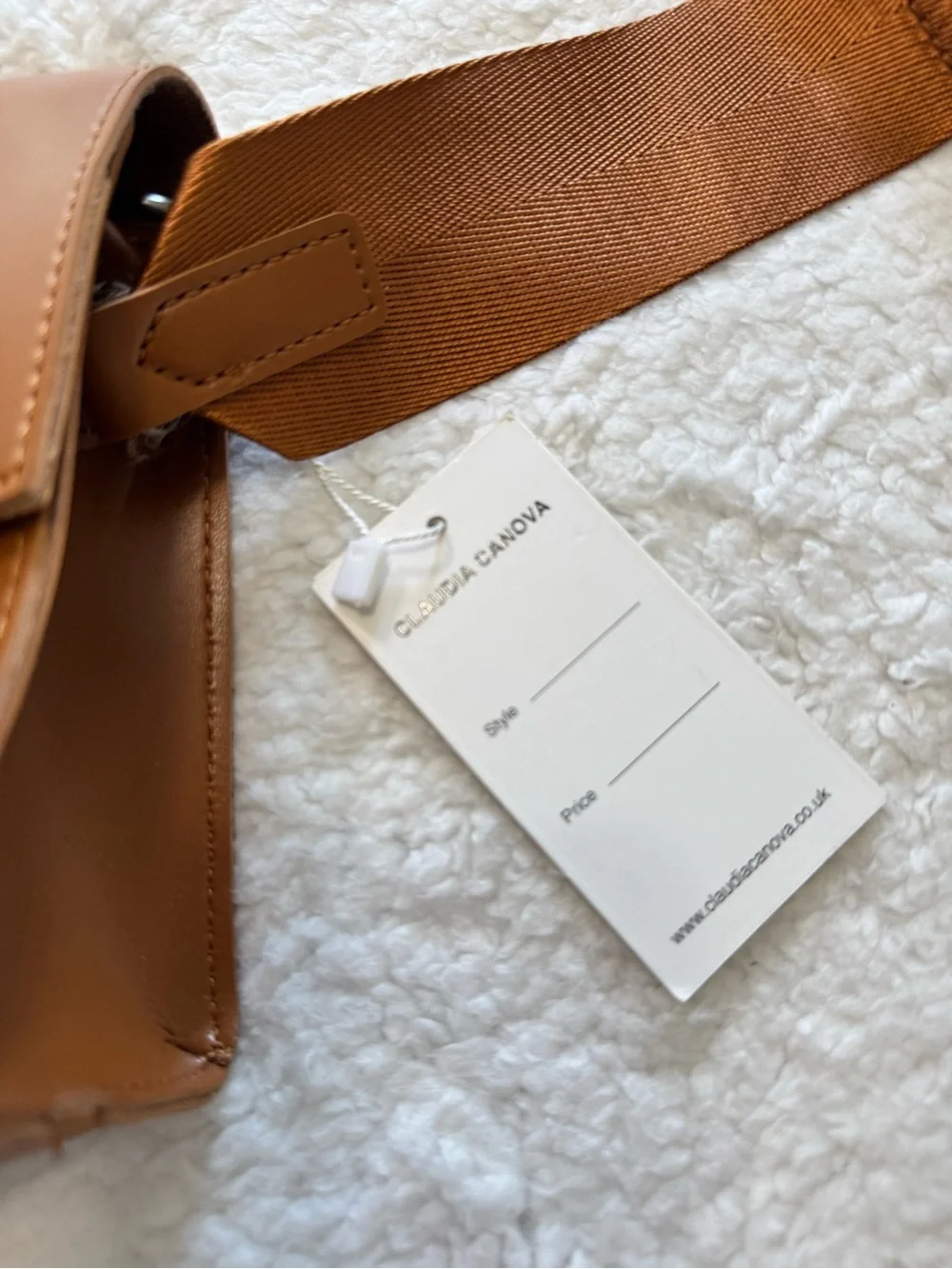 Tan Crossbody Saddle Bag